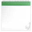 Vector throw-over calendar with curled white page Vector throw-over calendar with curled white page