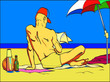 Man on the beach