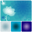 Abstract Blue floral background of winter. Abstract Blue floral background of winter.
