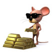 3d Mouse hoards gold