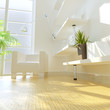 modern study,3D rendering