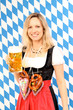 Frau im Dirndl