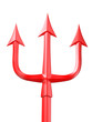 red trident isolated