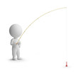 3d small people - fishing