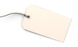 Blank tag on white