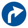 Obligation road sign