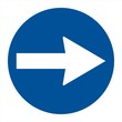 Obligation road sign