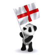 3d Holds the English flag