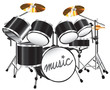 illustration drum set illustration drum set