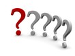 Question marks. 3d rendered illustration.