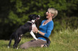 Woman with dog