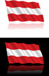 Austrian Flag Flowing Austrian Flag Flowing