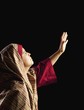 Woman Depicting Mary, Mother Of Jesus
