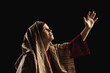 Woman Depicting Mary, Mother Of Jesus