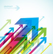 Abstract colored background with arrows. Abstract colored background with arrows.