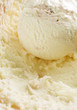 Vanilla ice cream with strawberry pieces Vanilla ice cream with strawberry pieces