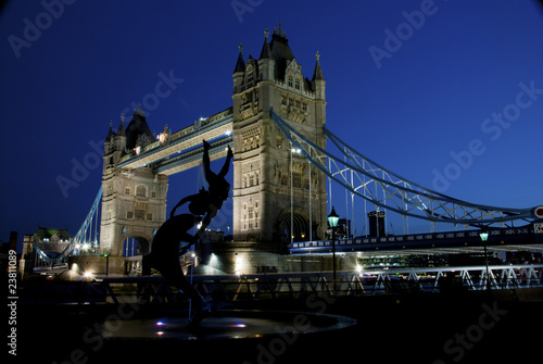 Photo: Tower Bridge at night, London Tower Bridge at night, London