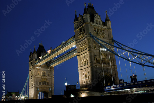 Photo: Tower Bridge at night, London Tower Bridge at night, London