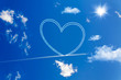 Heart on the sky