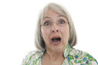Scared woman