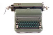 old typewriter isolated on white background