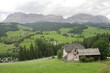 Panorama of Badia valley view from hiking trail