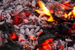 Kohlzkohle glühend, brennend