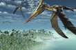 Prehistoric Morning - Flying Overhead-3D render