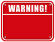 Blank warning board