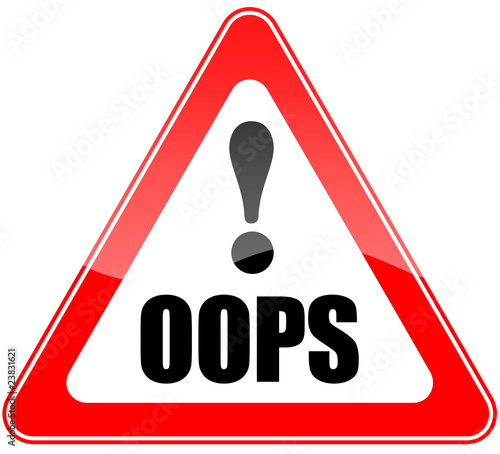 Illustrazione: Oops sign Oops sign