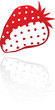 Red strawberry isolated on white Red strawberry isolated on white