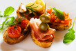 Bruschette, italian toasted bread Bruschette, italian toasted bread