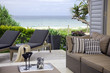 beautiful waterfront suite with ocean and beach views