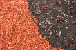Dirt and mulch