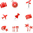 Red tourism icons