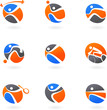 Abstract sport icons Abstract sport icons