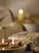 Christmas gifts still life with natural brown background Christmas gifts still life with natural brown background