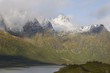 Cloud cover on mountains, Lofoten Islands, Norway