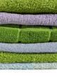 Terry cloth towels pile
