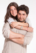 Happy teen couple
