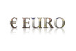 Texto EURO con textura de billete