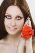 Portrait of young woman with make-up Portrait of young woman with make-up