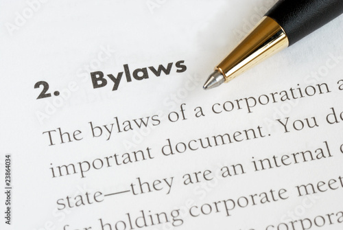 Photo: Definition of the bylaws of a corporation Definition of the bylaws of a corporation