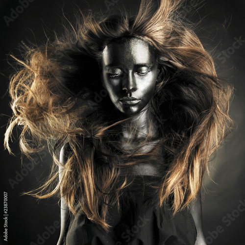 Photo: Beautiful woman with black skin Beautiful woman with black skin