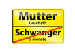 Schild Mutter