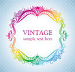 Colorful vintage frame.
