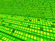 Green Matrix Wave Background