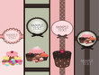 Vector: cupcake banners cupcake banners