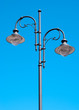 Two Street Lamp on metal lamppost Two Street Lamp on metal lamppost
