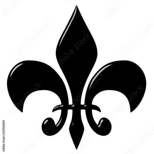 Illustration: 3D Fleur de Lis 3D Fleur de Lis